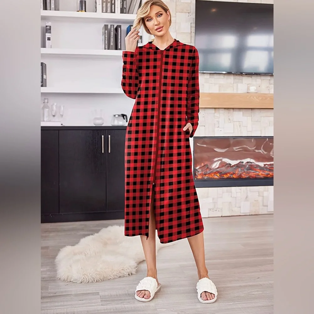 Fleece Hoodie Dress/Kaftan Dress - Picture 2 of 6